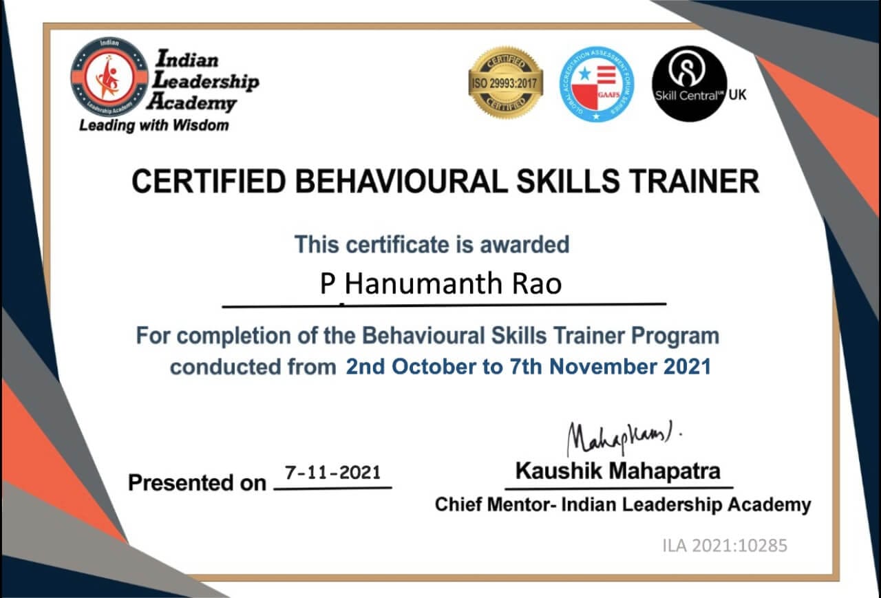 P Hanumanth Rao 10